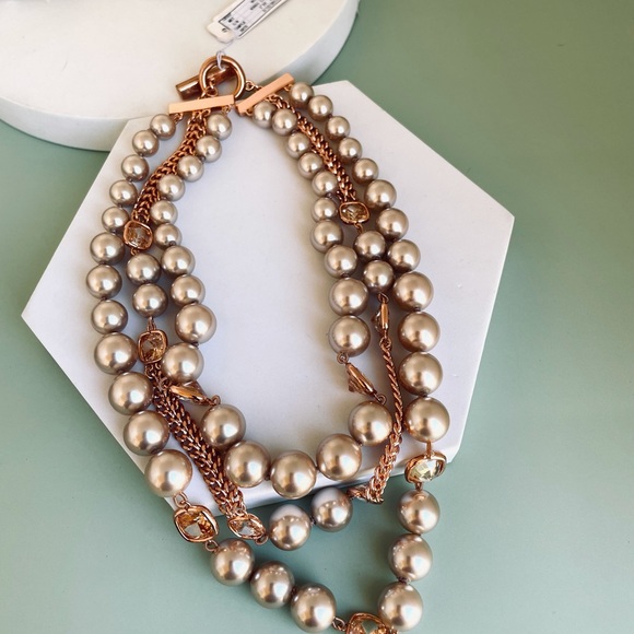 GIVENCHY Rose Gold Champagne Pearl Necklace - Picture 7 of 7